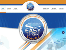 Tablet Screenshot of easylanguealgeria.com
